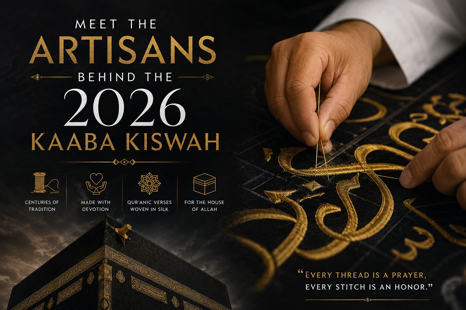 Meet the Master Artisans Behind the 2026 Kaaba Kiswah